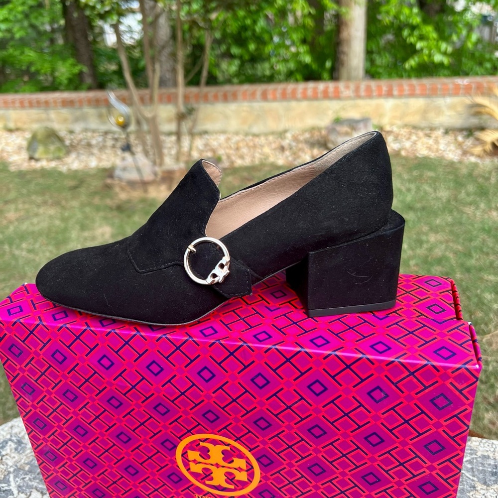 NIB Tory Burch Asymmetrical Block Heel Loafer - size 5